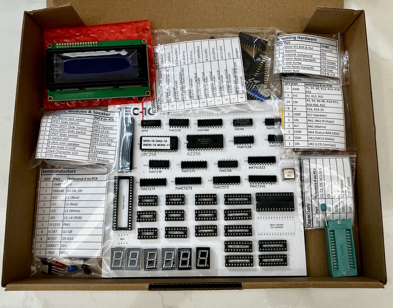 TEC-1G Z80 Single Board Computer Kit from TEC-1 Inc. on Tindie