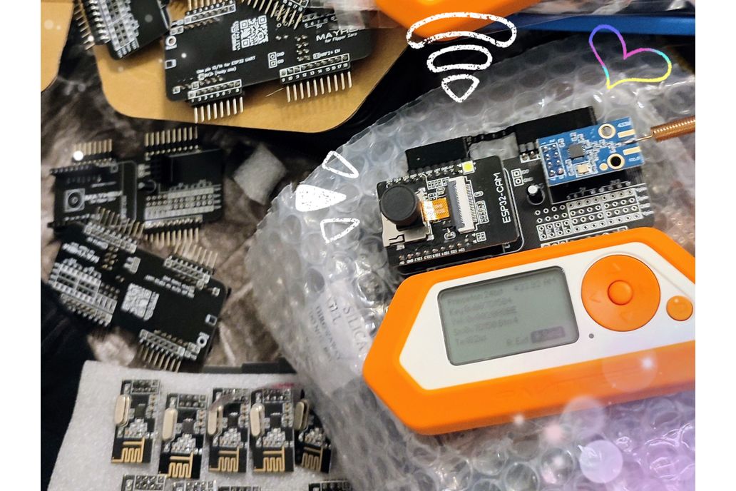 Mayhem v1 for Flipper: Wifi/Camera/SD/NRF24-CC1101 from Erwin Ried