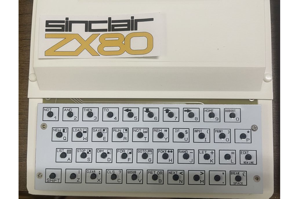 手作りけーす ZX80 Replica Assembled (with 3D-Printed Case) from innoelement on