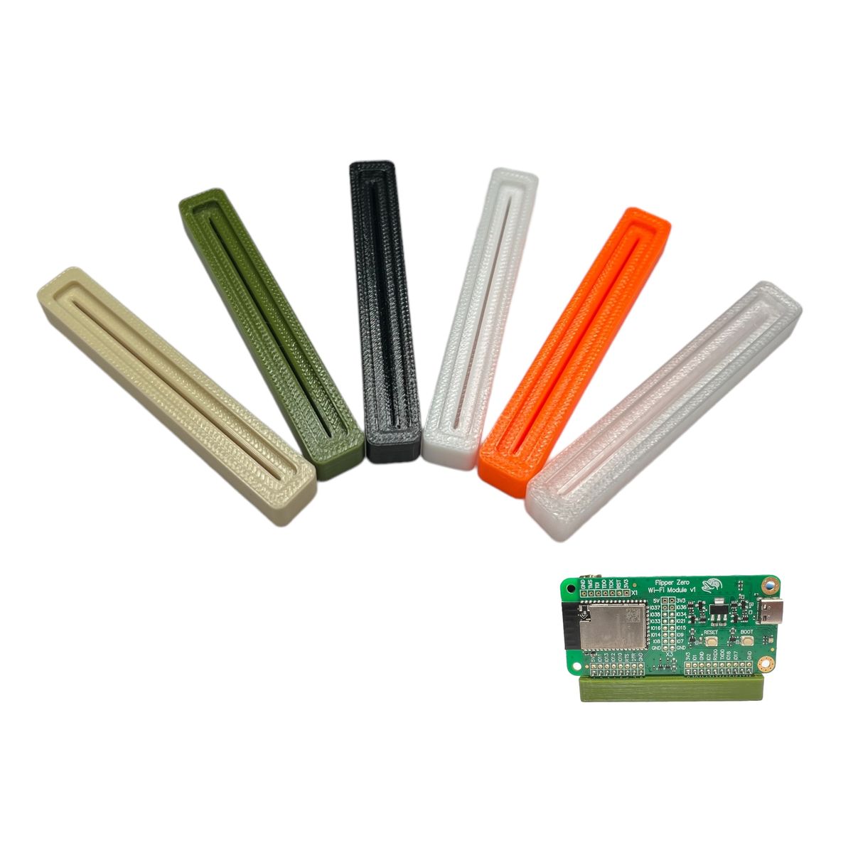 1x18 2-Pack Pin Covers for Flipper Zero Boards from FlipMods on Tindie